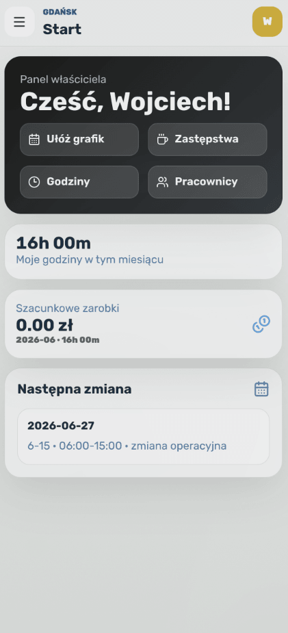 Panel właściciela Veldia